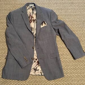 Ralph Lauren 2 pc suit - light blue w/topical lining